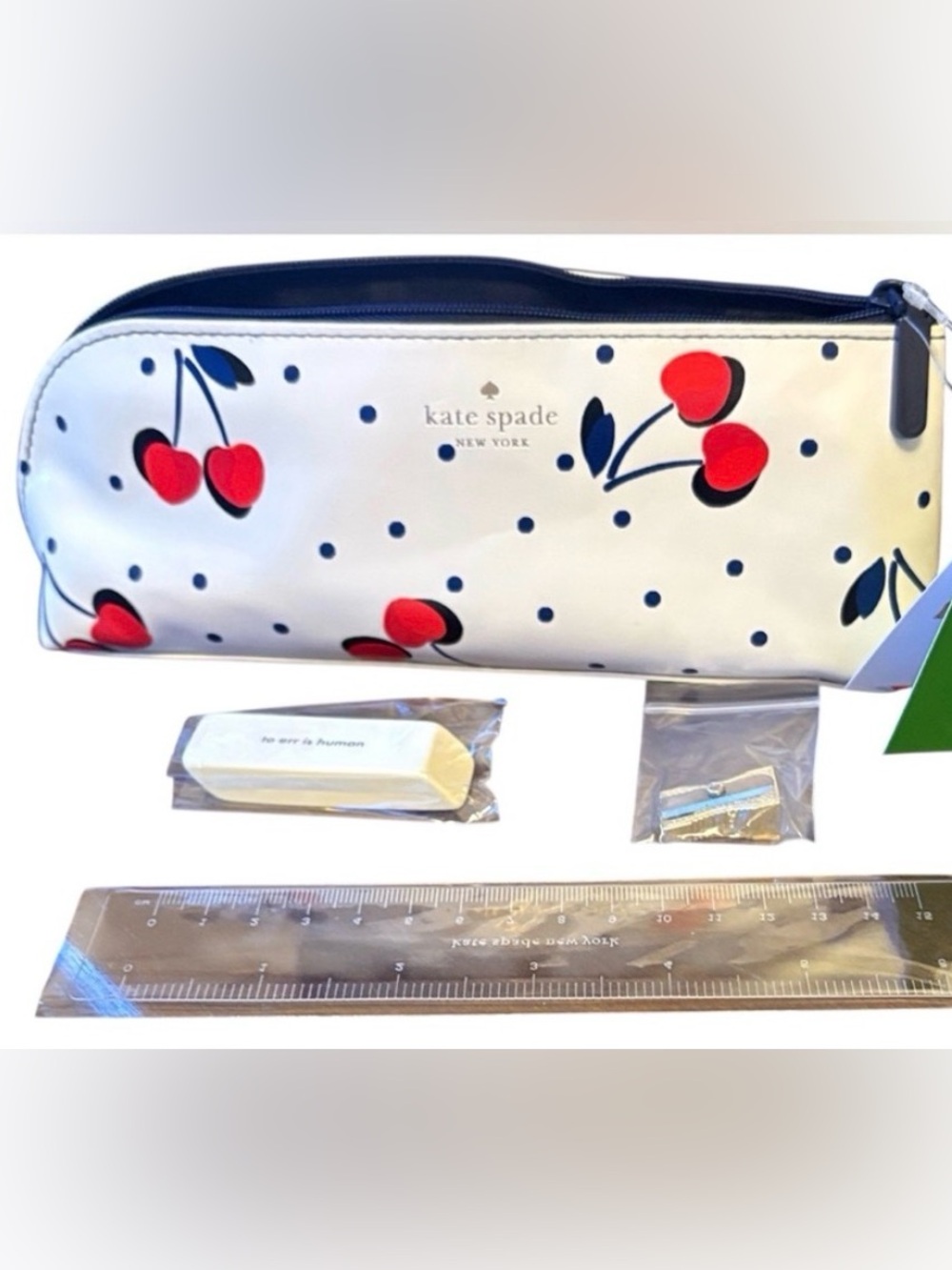 Kate Spade Vintage Cherry Dot Pencil Case